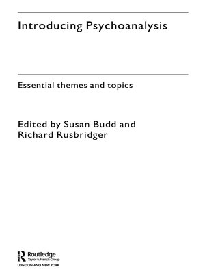 cover image of Introducing Psychoanalysis